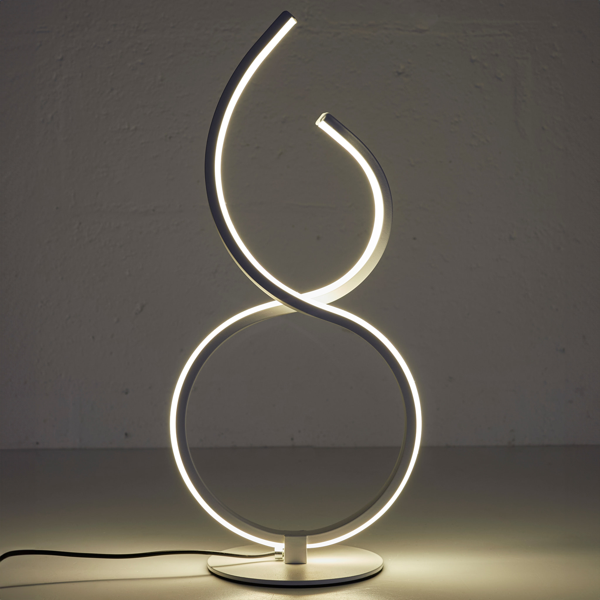 LAMPE LED DESIGN BLANC