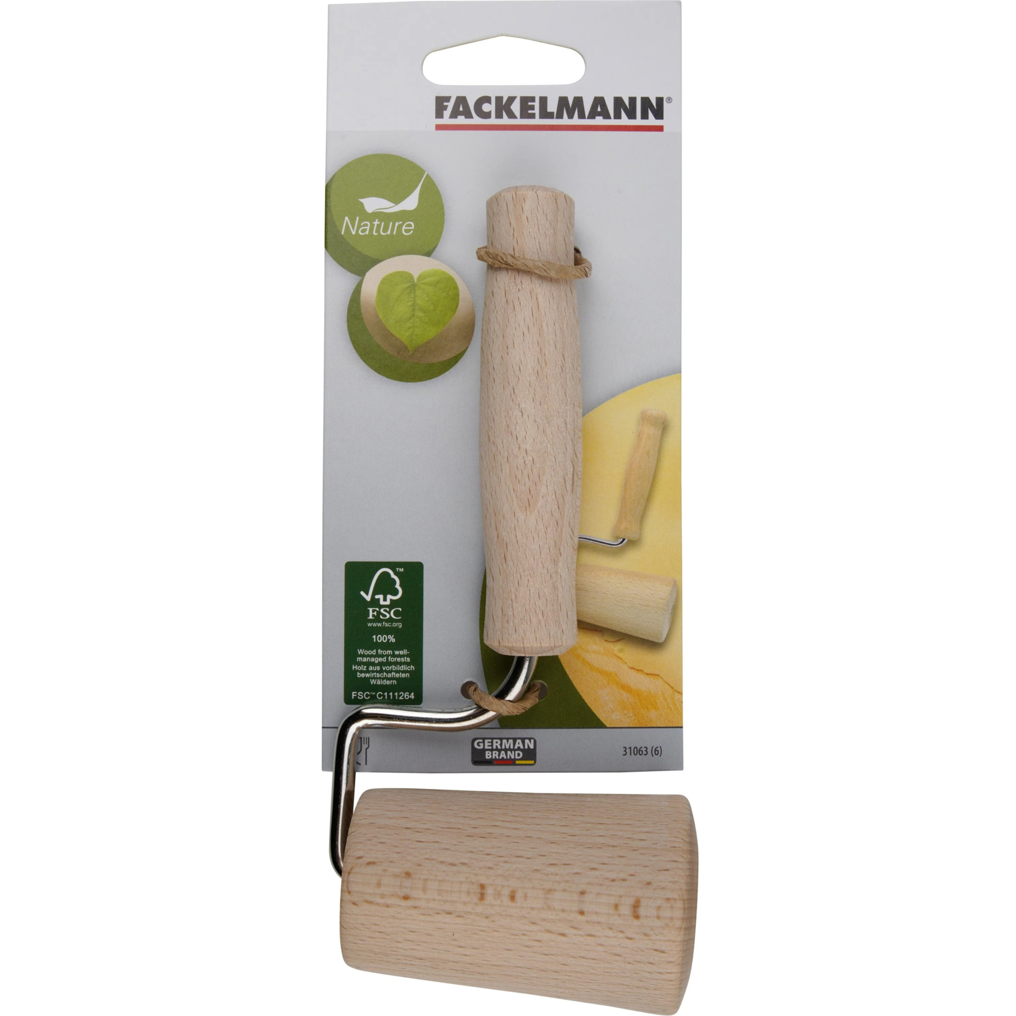 Mini rouleau à pâtisserie en bois 17 cm Fackelmann Boissellerie