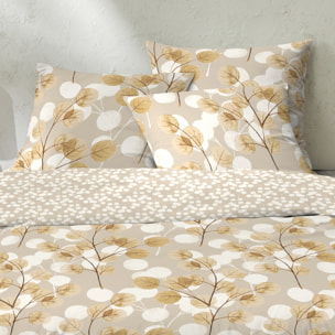 Parure housse de couette 3pcs 100% 100% flanelle de coton soryne