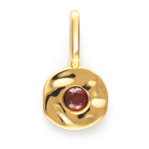 Charm Mini Birthstone Plata Baño Oro