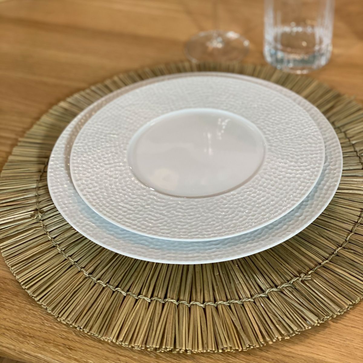 Lot de 4 set de table en raphia 38cm PAROS