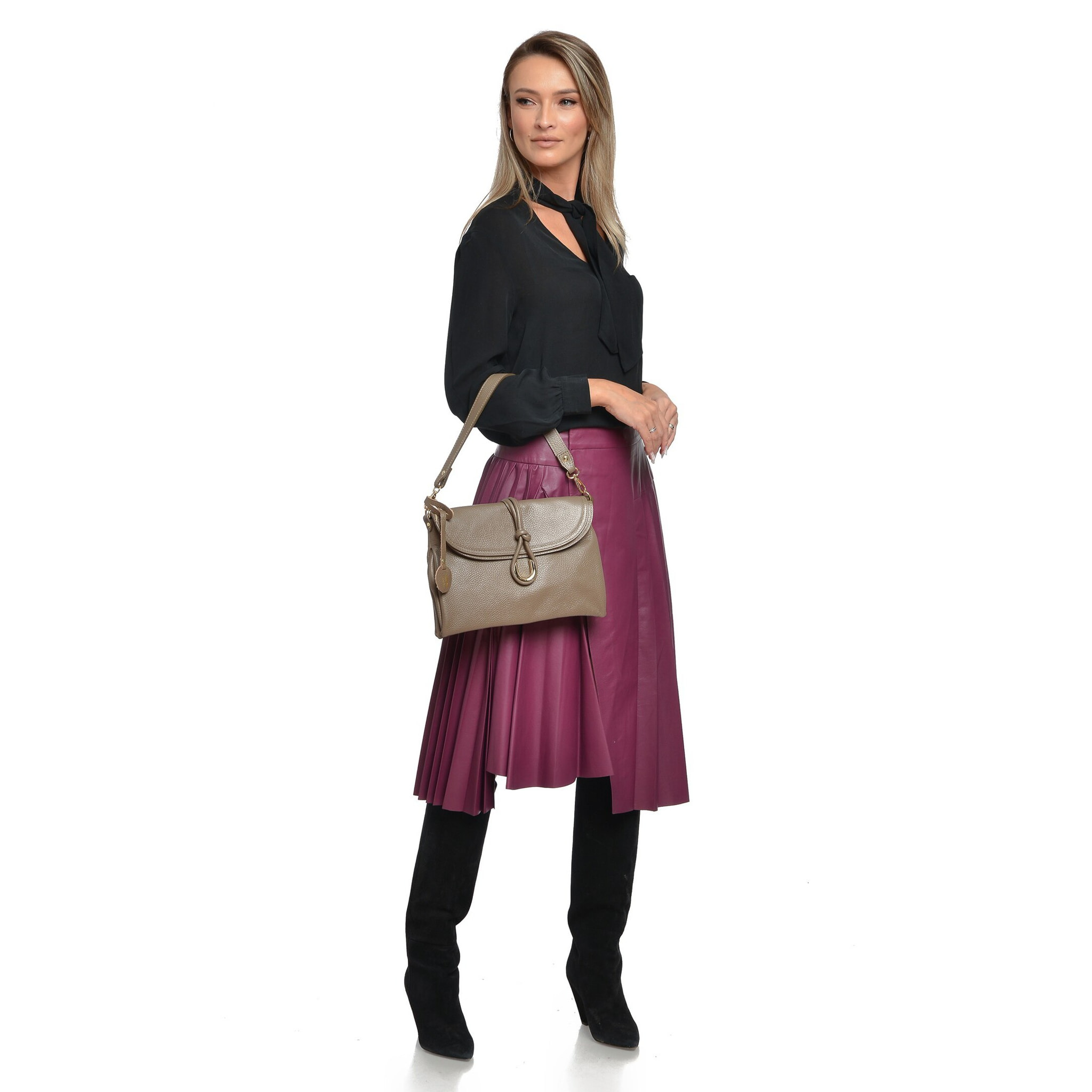 Borsa a tracolla Anna Luchini Beige