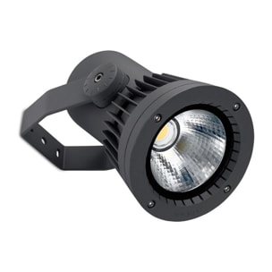 LEDS C4 Proyector IP65 Hubble COB LED Ø234mm LED 96.8 Blanco Cálido para Exterior de Pared, Jardín, Terraza