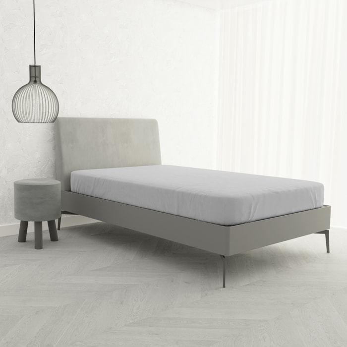 LENZUOLO SOTTO CON ANGOLI MAX COLOR, 100% COTONE MADE IN ITALY - PIAZZA E MEZZA