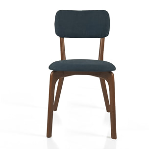 Tomasucci Ensemble de 2 chaises AGATA en bois foncé