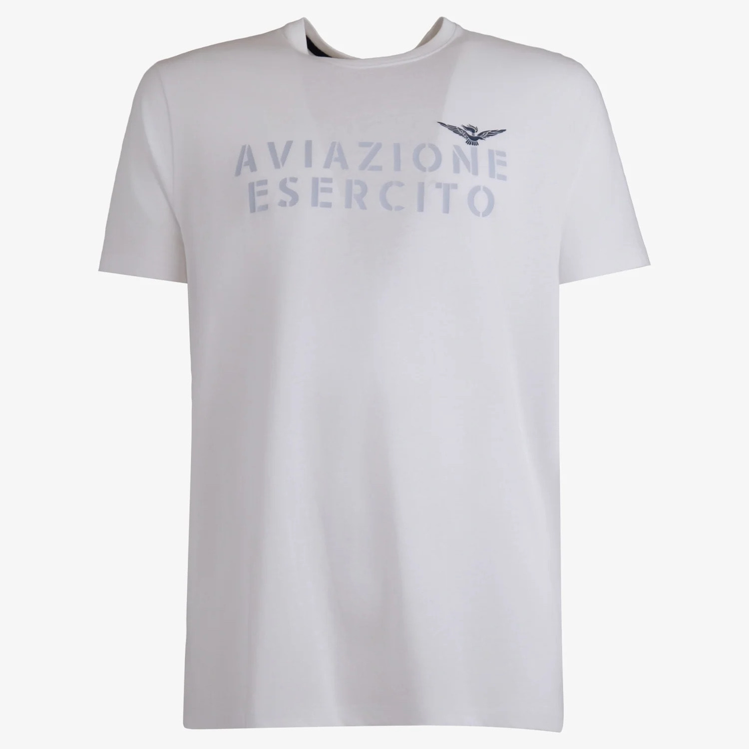 T-shirt Esercito bianca in cotone uomo