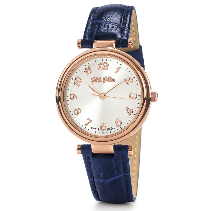 Reloj Folli Follie WF16R028SPS Mujer Analogico Cuarzo con Correa de Piel