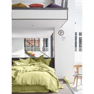 Parure Housse De Couette 3pcs 100% lin LavÉ 160g Beurre
