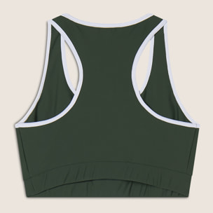 Reggiseno Sportivo con Supporto Medio e bordature a contrasto