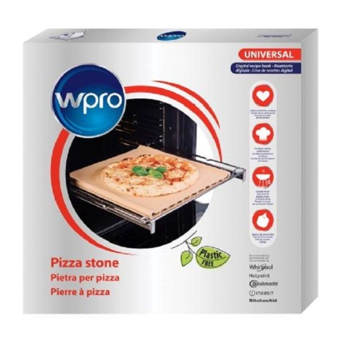 Pierre à pizza WPRO pour four BBQ plaque gaz