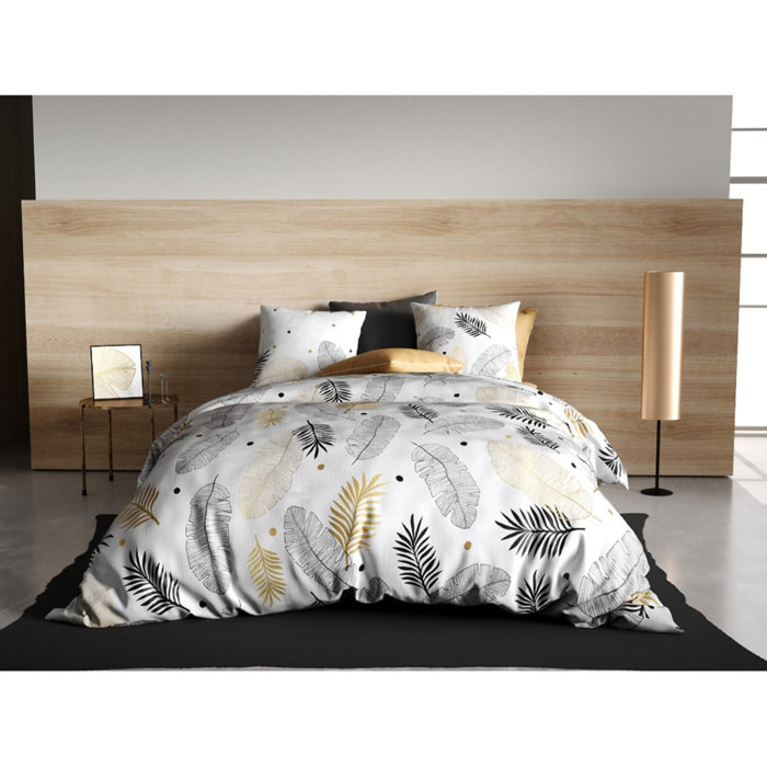 Parure Housse de Couette 3pcs  100% Coton 57fils Envole