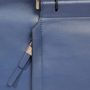 Piquadro Shopping bag in pelle porta PC e iPad® con con protezioni antiurto e RFID