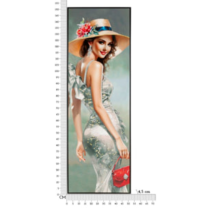 DIPINTO SU TELA LACCATO ELEGANT C/CORNICE -A- CM 52X4,5X152