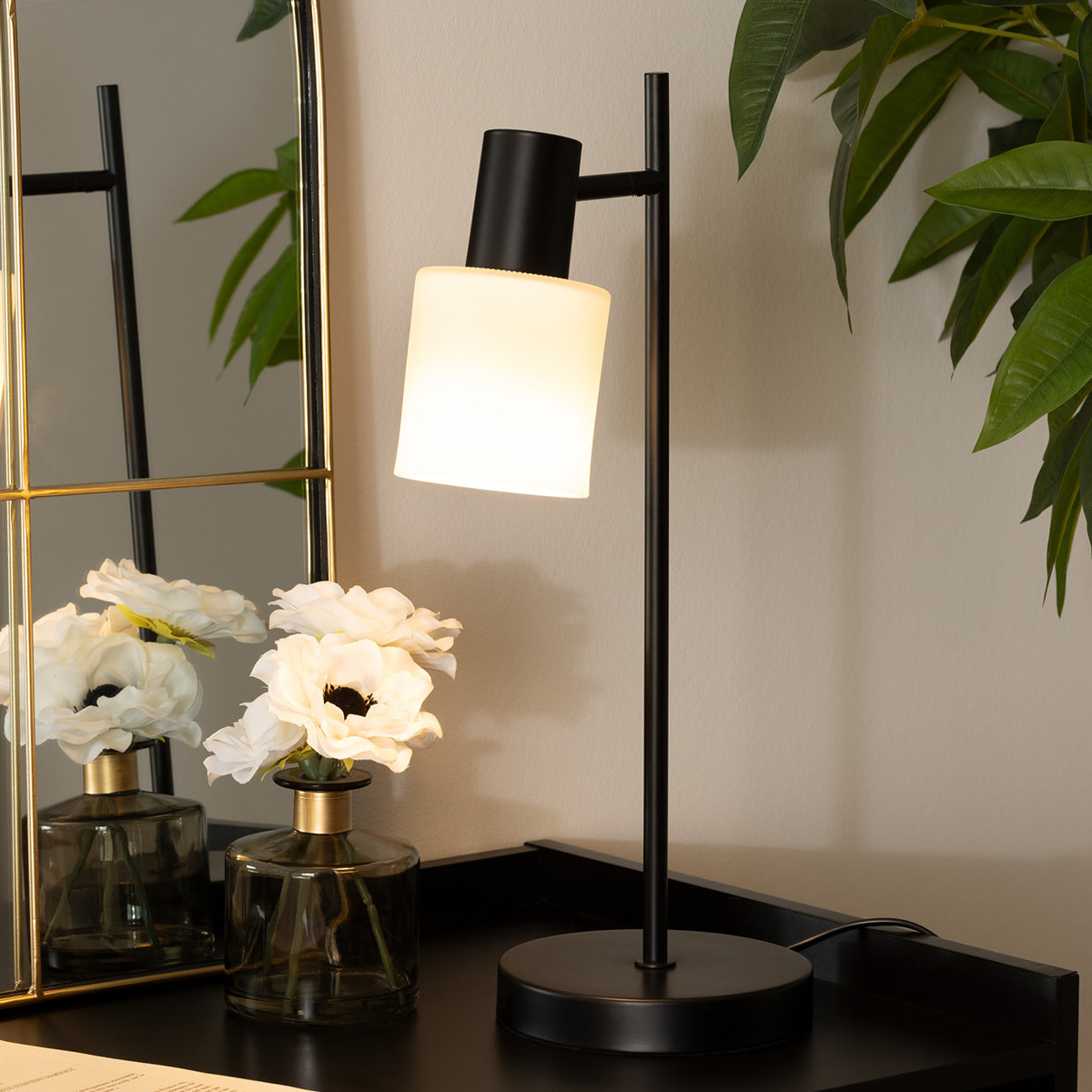 Lampe "Tais" H45cm noir