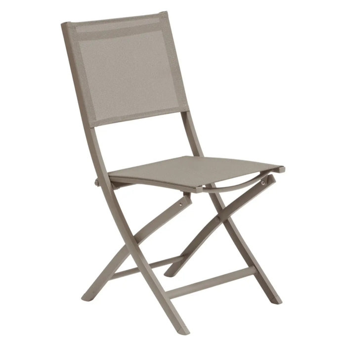 Lot de 4 Chaises de jardin Essentia pliables noisette