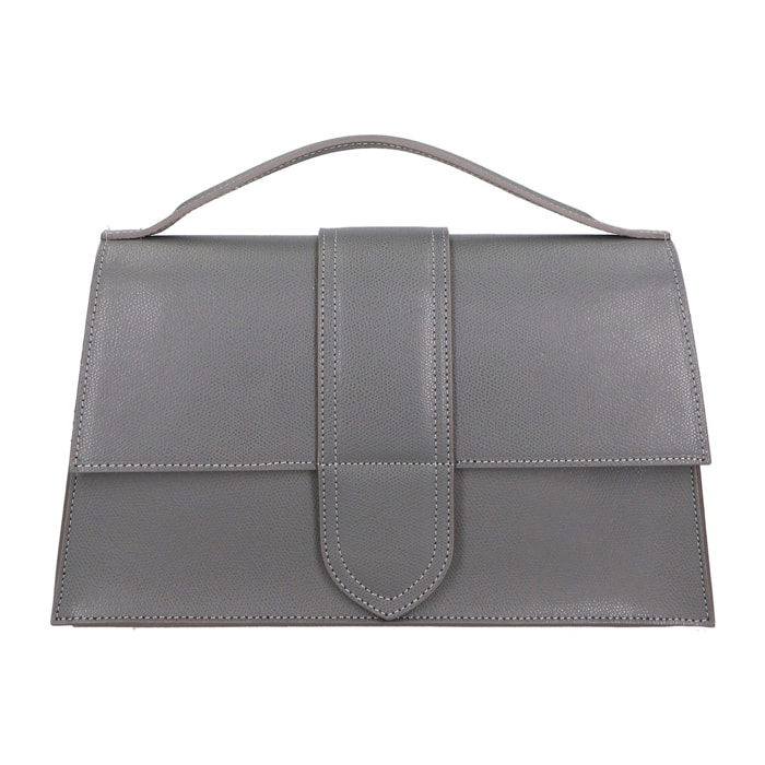 Borsa a mano da donna - Modello Lina - Vera pelle - 34.0 x 20.0 x 9.0 cm