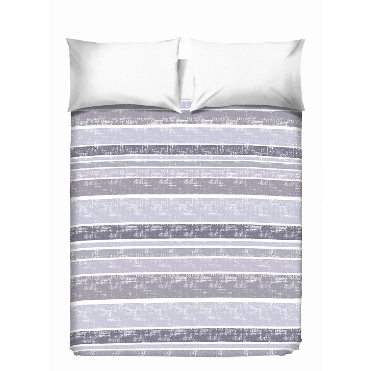 Copriletto di cotone Riga Rodrigo grigio