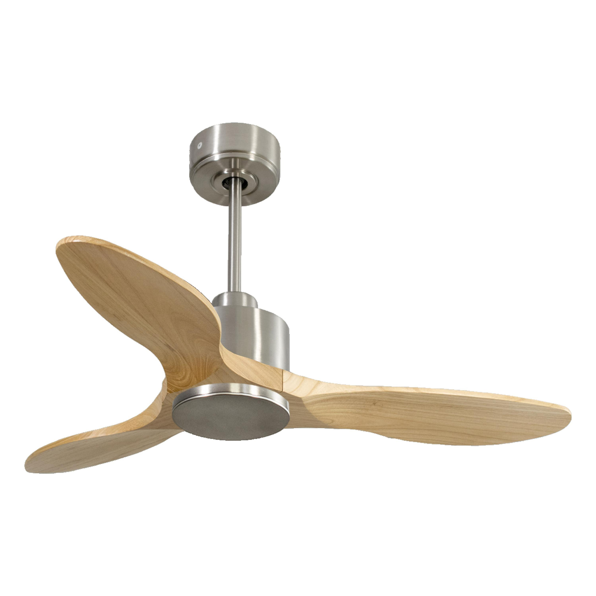 Ventilateur de plafond Réversible  Thermostat Wifi Moteur à courant continu Toits en pente Télécommande Hypersilence Mémoire