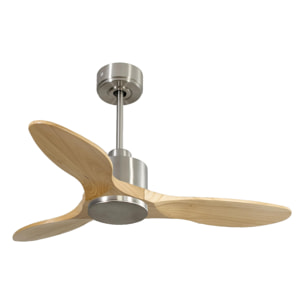 Ventilateur de plafond Réversible  Thermostat Wifi Moteur à courant continu Toits en pente Télécommande Hypersilence Mémoire