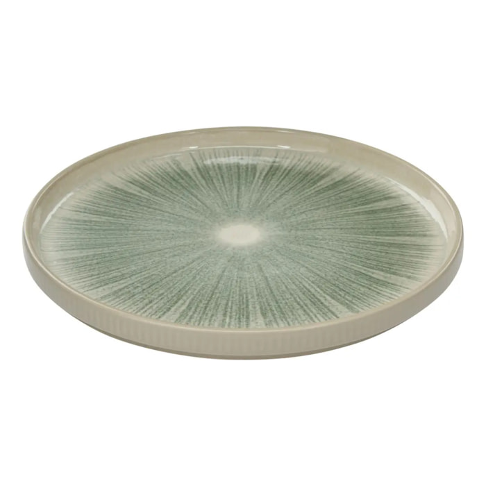 Lot de 4 Assiettes Eva vert