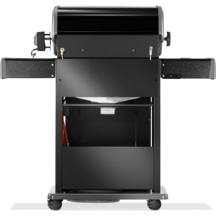 Barbecue gaz NAPOLEON Rogue RPS425RSIBPK2FRR noir 5 bruleurs sur chariot,  60x45 cm bruleurs latéral et arrière infrarouge