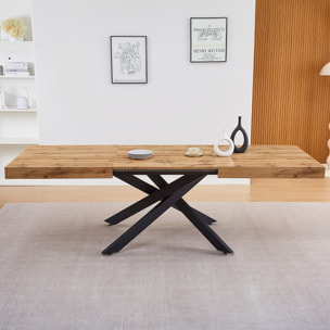 Table à manger extensible décor bois 4/8 personnes - ELENA