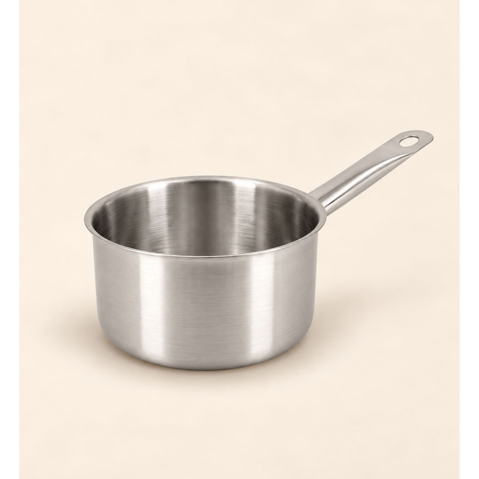 Casserole professionnelle acier inoxydable 14cm - tous feux  PROFESSIONNEL