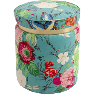 Tabouret Flower Fever 39cm bleu Kare Design