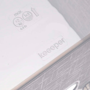 Caja de almacenaje de polipropileno, transparente