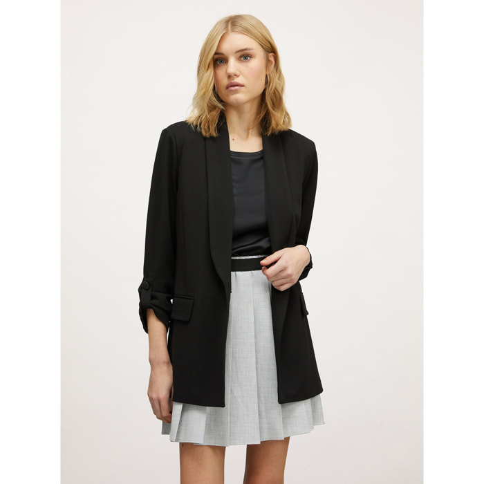 Motivi - Blazer amplio con abotonadura simple - Negro