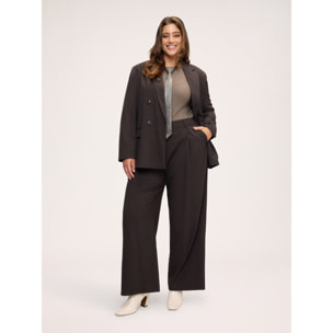 Fiorella Rubino - Pantalones palazzo con cierre cruzado - Marrón