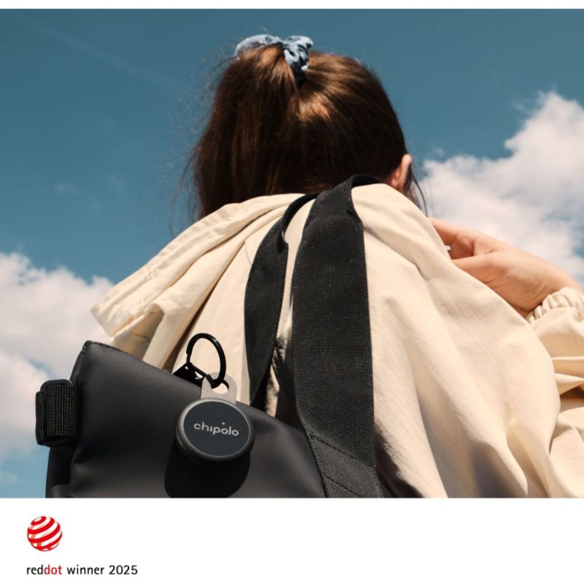 Tracker GPS CHIPOLO Loop x4 rechargeable USBC noir