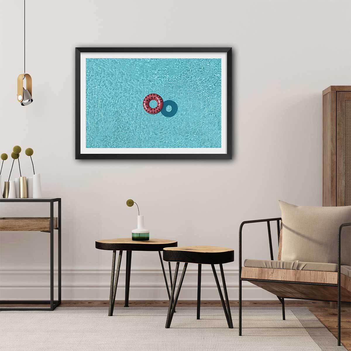 Poster pastèque piscine Affiche seule