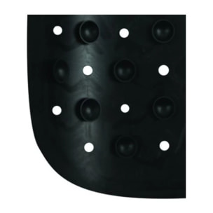 Tapis Fond de douche antidérapant Caoutchouc CLASS 54x54cm Noir MSV
