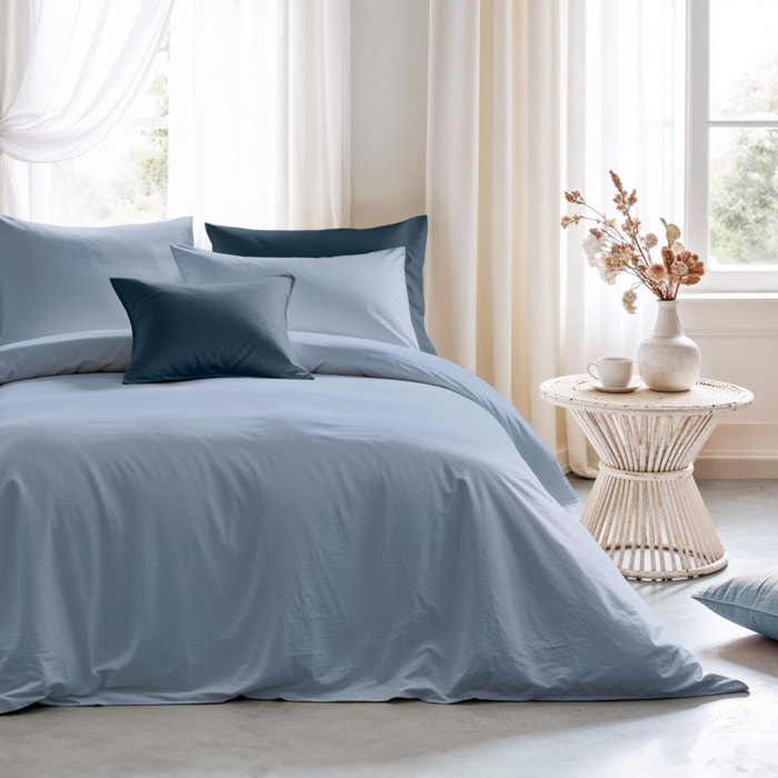 Housse de couette nordique bleue