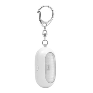 Allarme SOS personale con luce LED rossa brillante con 2 modalità e suono di 125 dB.