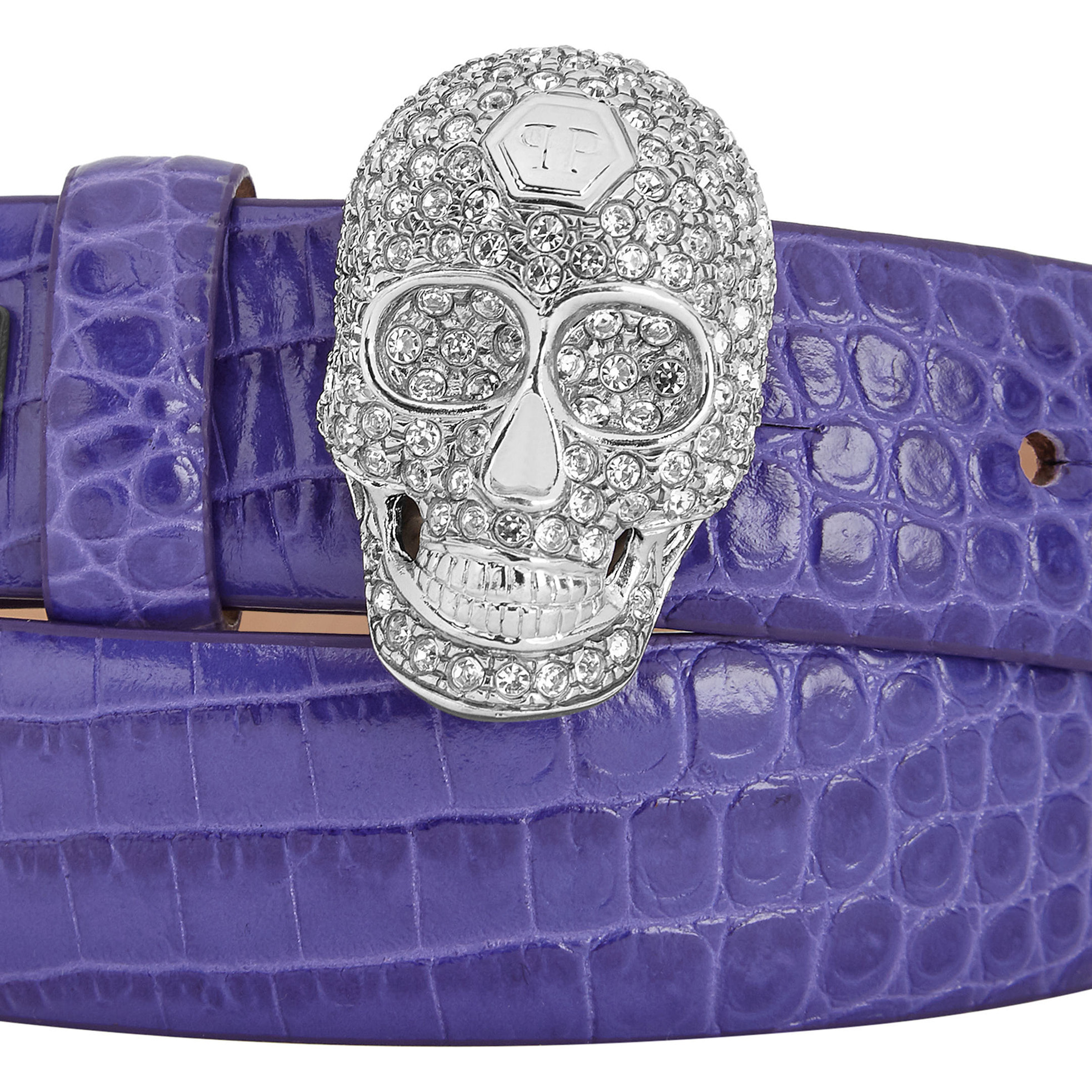 PHILIPP PLEIN Belt Skull crystal