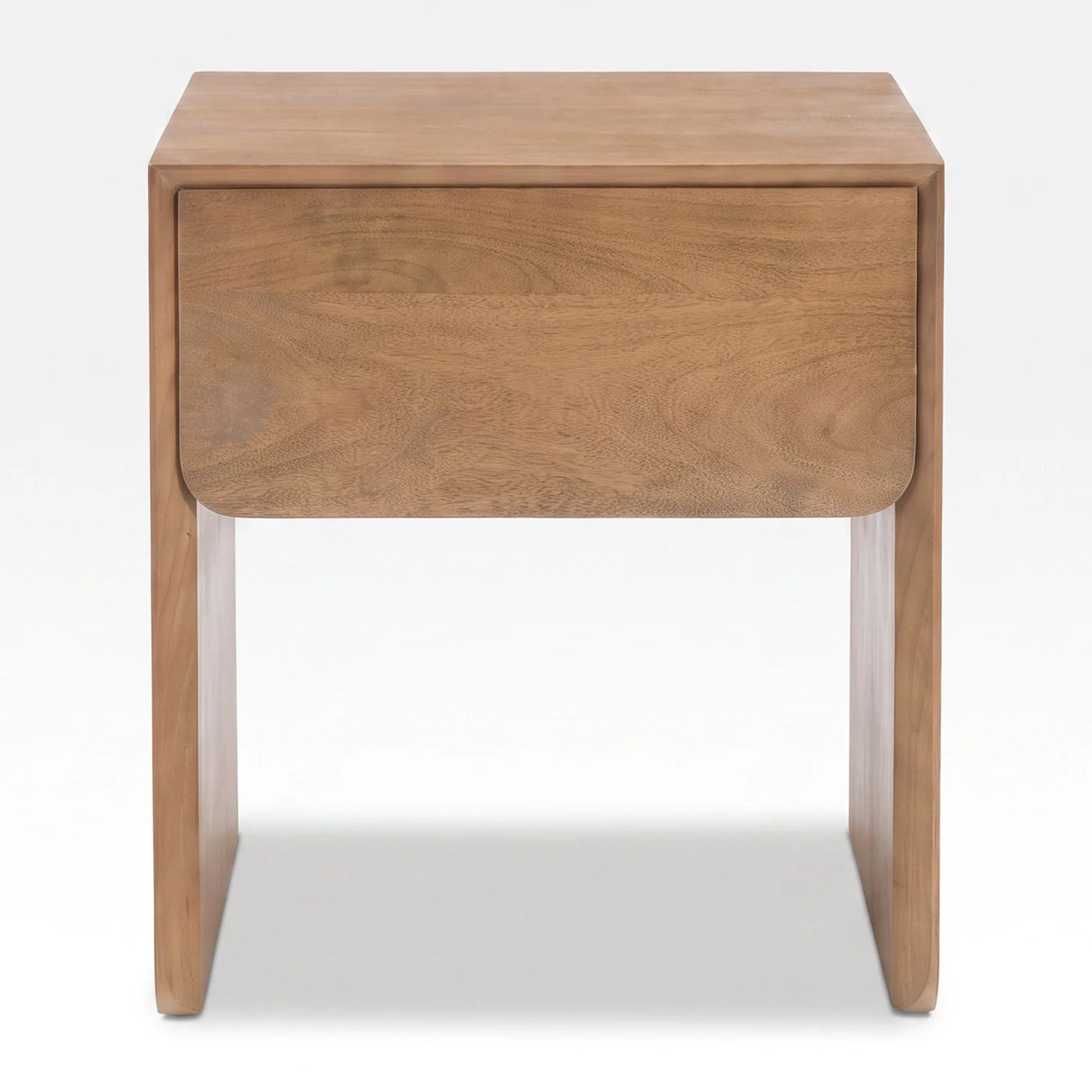 Table de chevet en bois de manguier marron clair - Achille