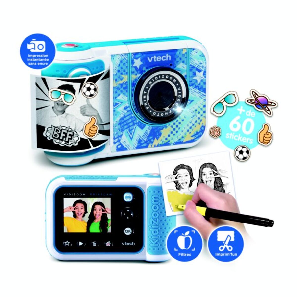 Appareil photo Instantané VTECH KidiZoom Print Cam Graffiti