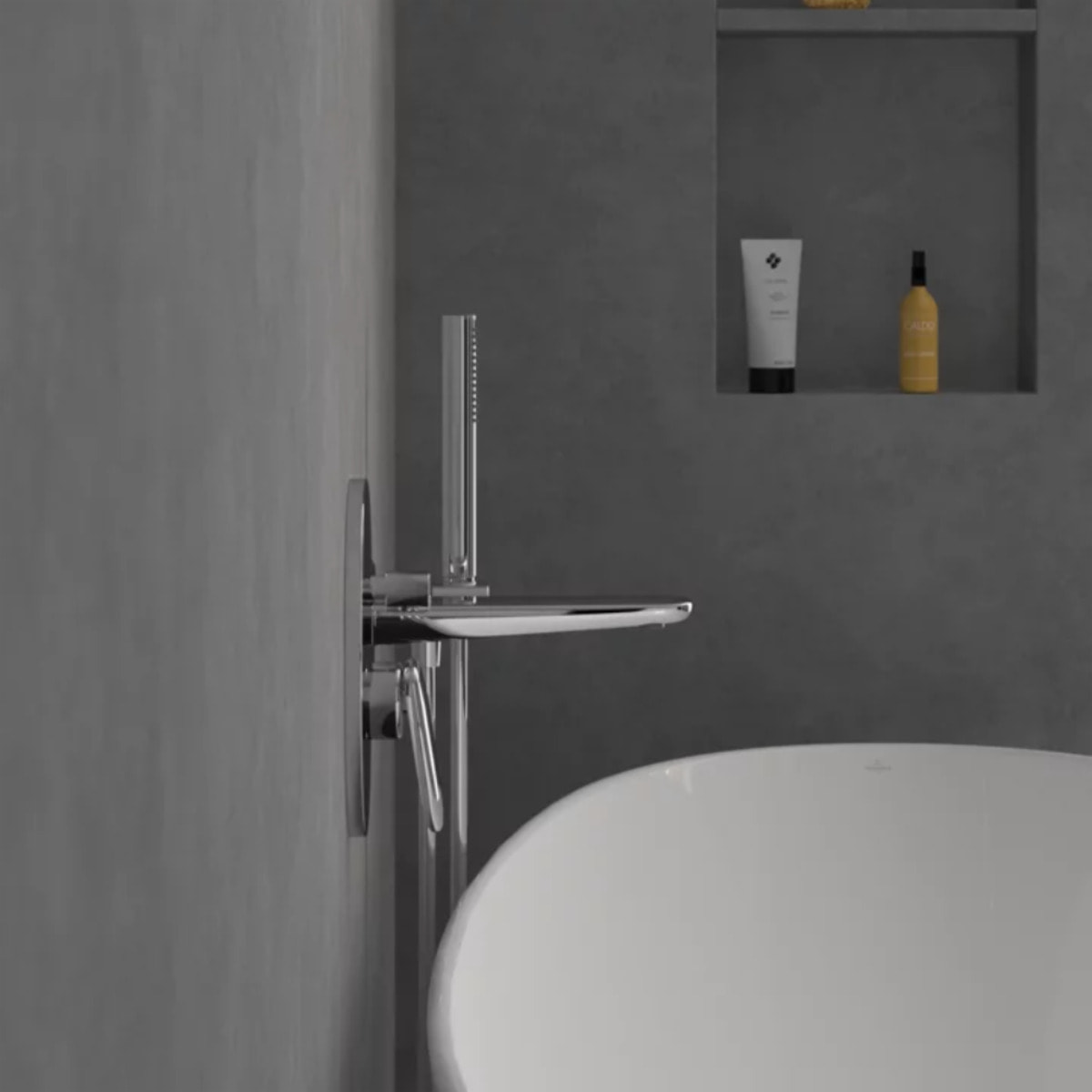 Ensemble robinet bain encastré Antao chrome