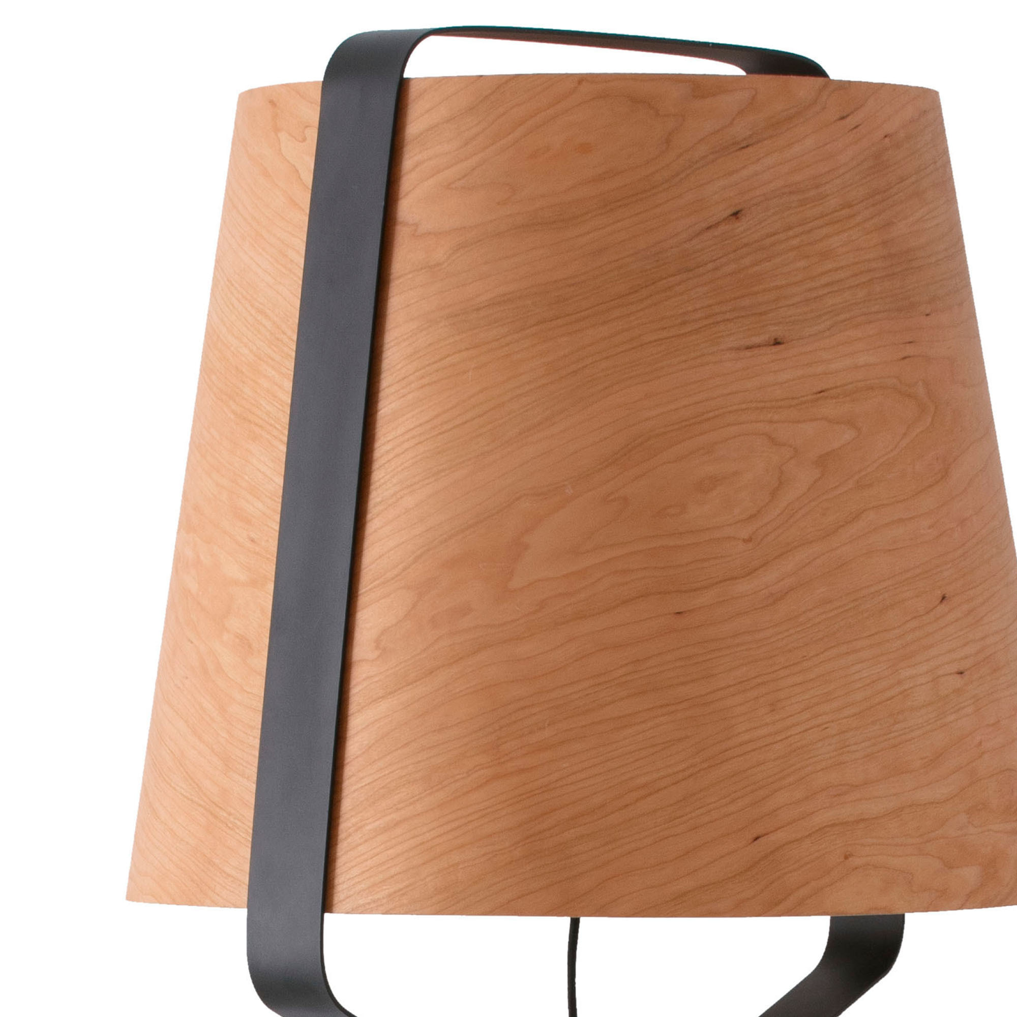 STOOD Lampadaire noire et bois