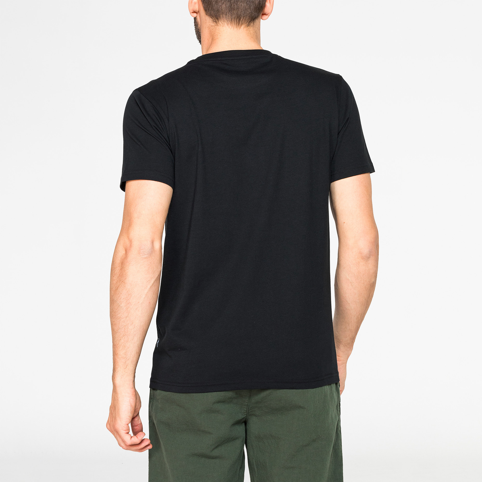 T-SHIRT GIROCOLLO IN COTONE TINTA UNITA