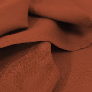 Serviette pur coton motif jacquard orange Bastide sienne