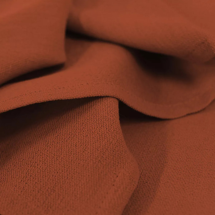 Serviette pur coton motif jacquard orange Bastide sienne