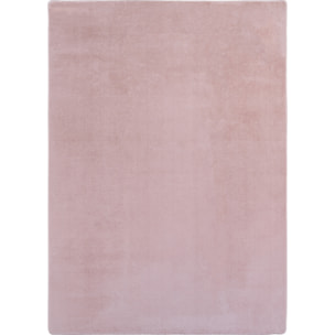 ALBA - Tapis doux rose à poils courts
