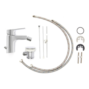 Vitra Integra bidet suspendu 35,5x54 cm + trop-plein + Optima Cube Way by Siko Mitigeur bidet (7042-0288CU235)