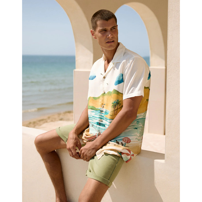 Camisa Manga Corta Blanco - Landscape