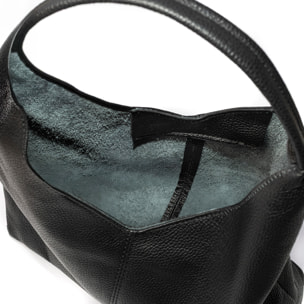 Bagni borsa a spalla donna. Pelle autentica Dollaro.