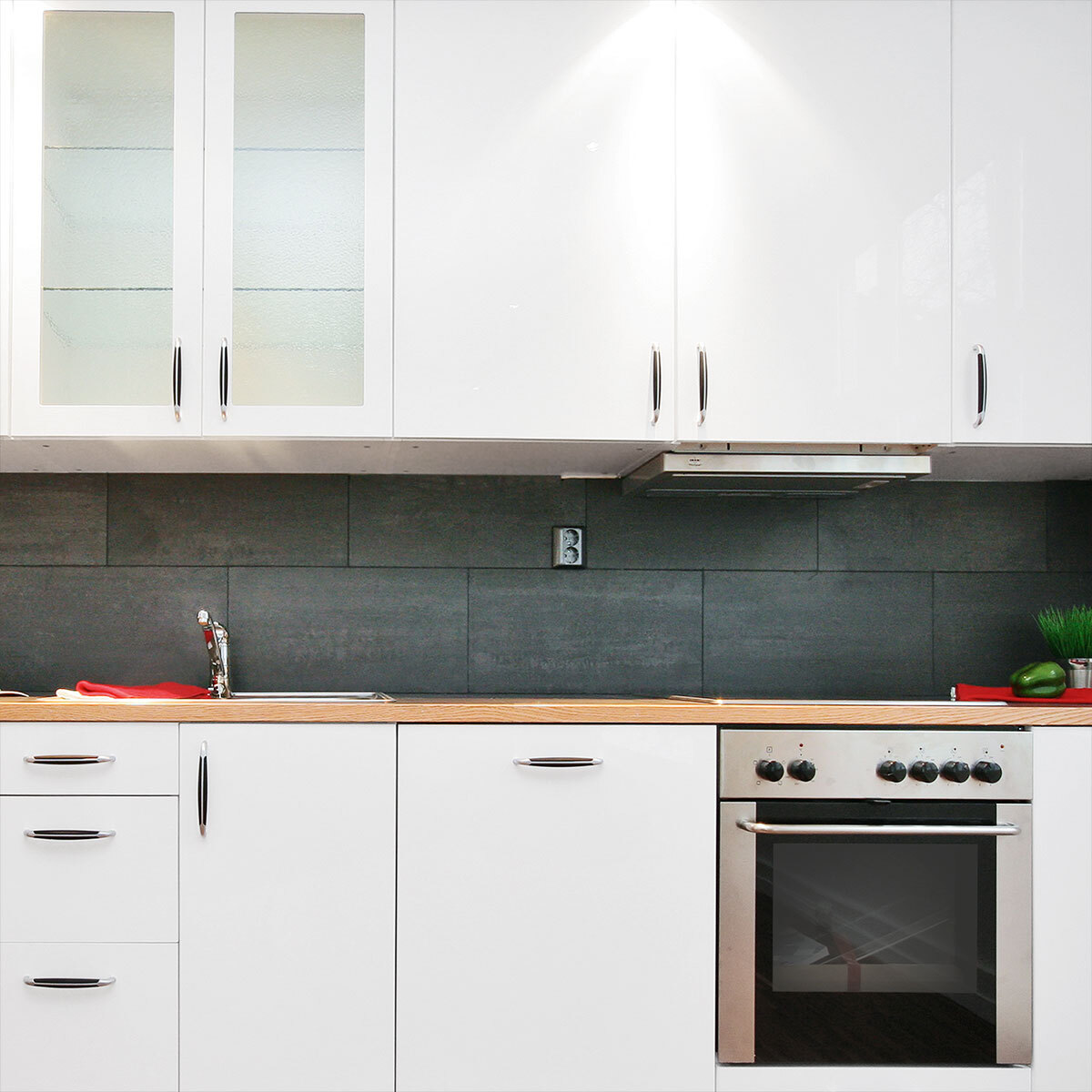 Rouleau adhésif décoratif Vinyle au Mètre - Blanc - Sticker Lavable Imperméable Mur Cuisine Meubles