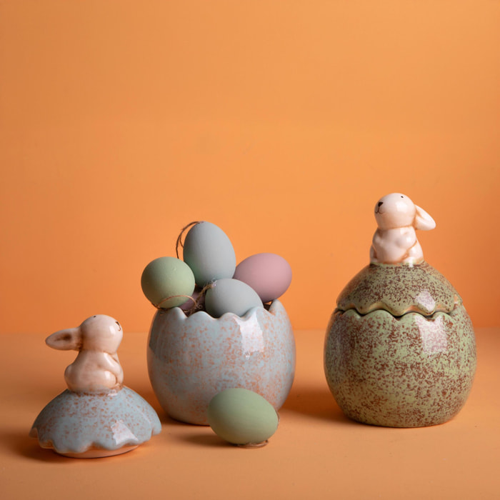 Set 2 contenitore coniglio - Colore Assortite - 21xH20x27,6cm - Bianchi Dino